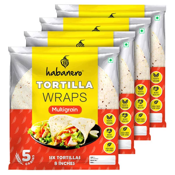 Multigrain Tortilla Wraps 8 Inches