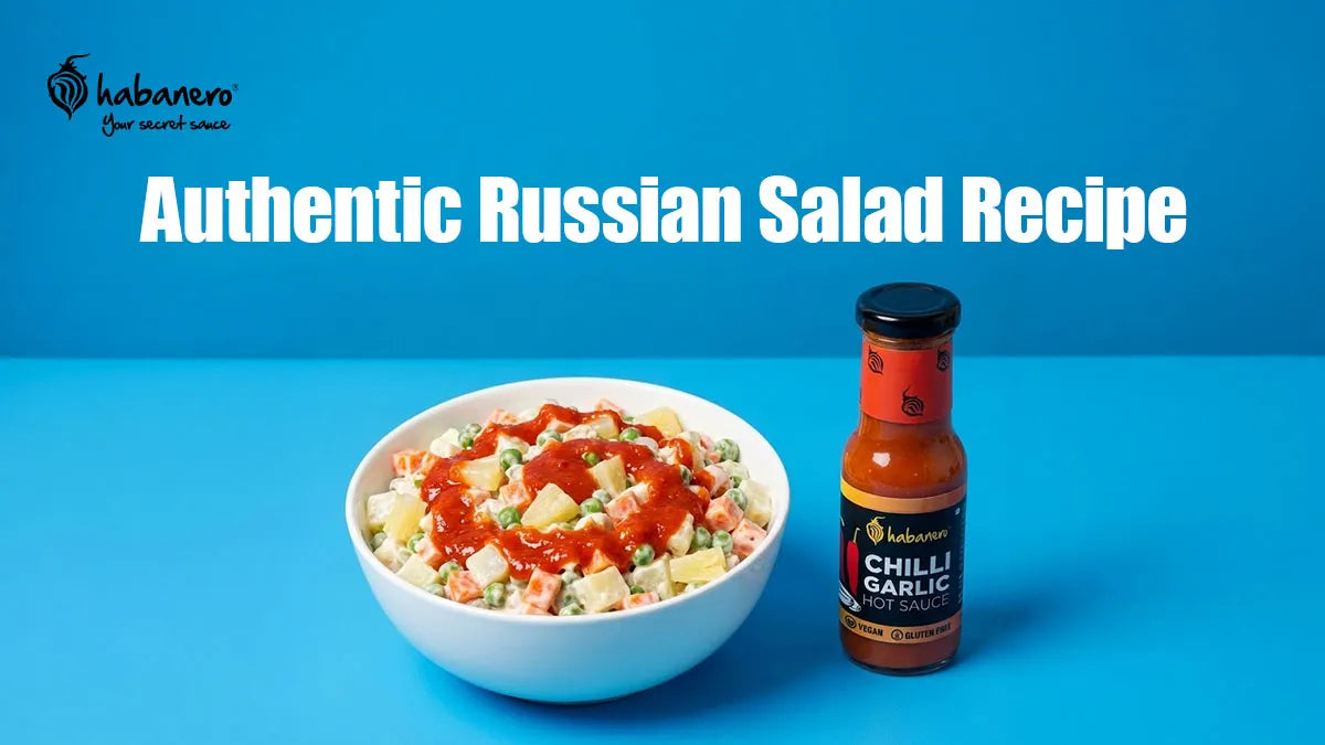 Authentic Russian Salad Recipe | Easy Veg Russian Salad