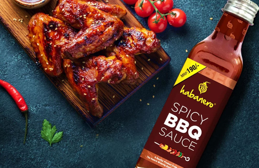 BBQ Chicken wings using spicy BBQ sauce