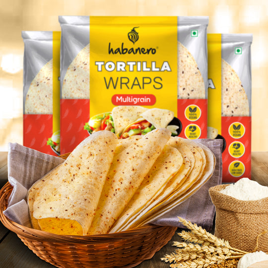 Tortilla Wrap 5-in-1 Combo Pack | Fresh Taste & Soft Texture l Best for Burrito,Wraps,Tacos,Samosas, Shawarmas & Rolls l Ready to Eat|1656Gm