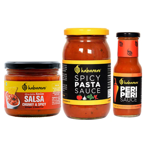 Peri Peri Sauce, Spicy Salsa & Spicy Pasta Sauce l 855G