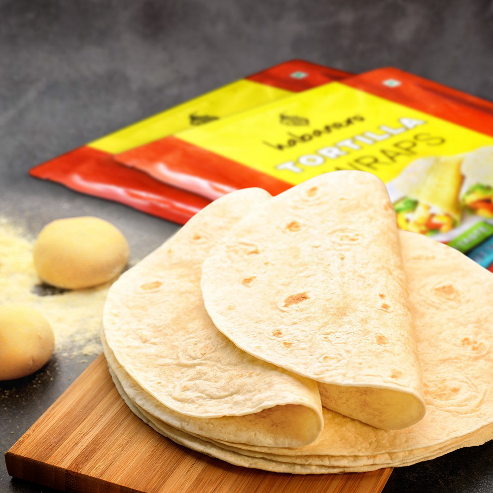 Habanero Tortilla Wrap 3-in-1 Combo Pack | Fresh Taste & Soft Texture l Best for Burrito,Wraps,Tacos,Samosas, Shawarmas & Rolls l Ready to Eat Healthy FoodlEnjoy this combo with mozzarella cheese or butter|996G