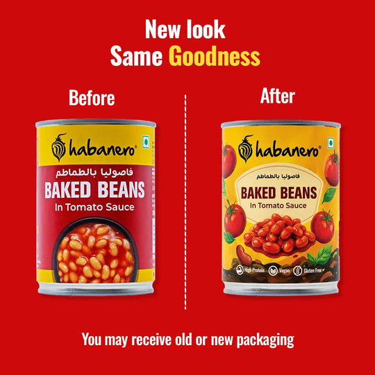Baked Beans in Tomato Sauce| Ready-to-Eat Healthy Food | Perfect for Snacks & Meals | High in Protein | Gluten-Free | Low Fat | Pulses & Beans | 400g