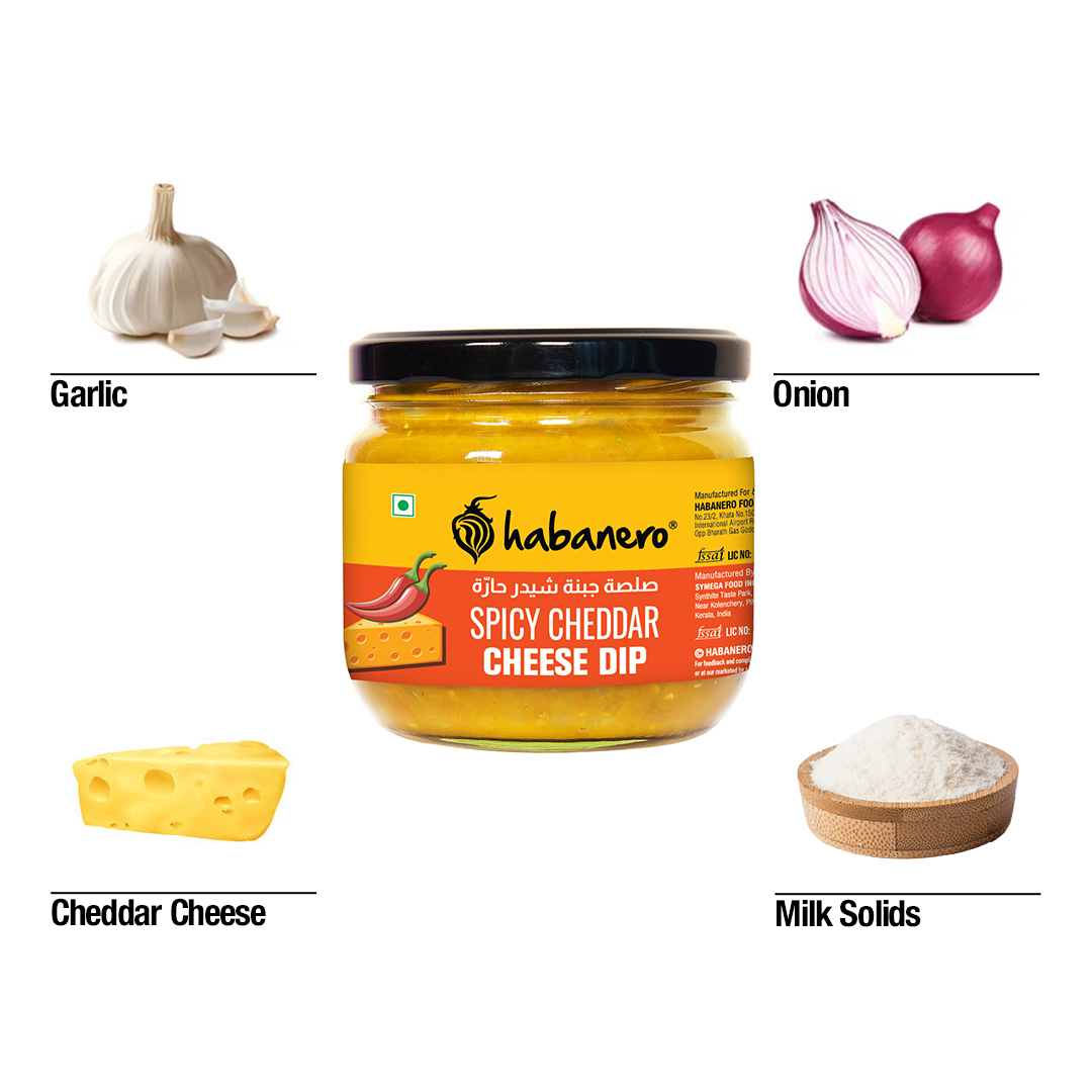 Spicy Cheddar cheese dip | Habanero foods |300g