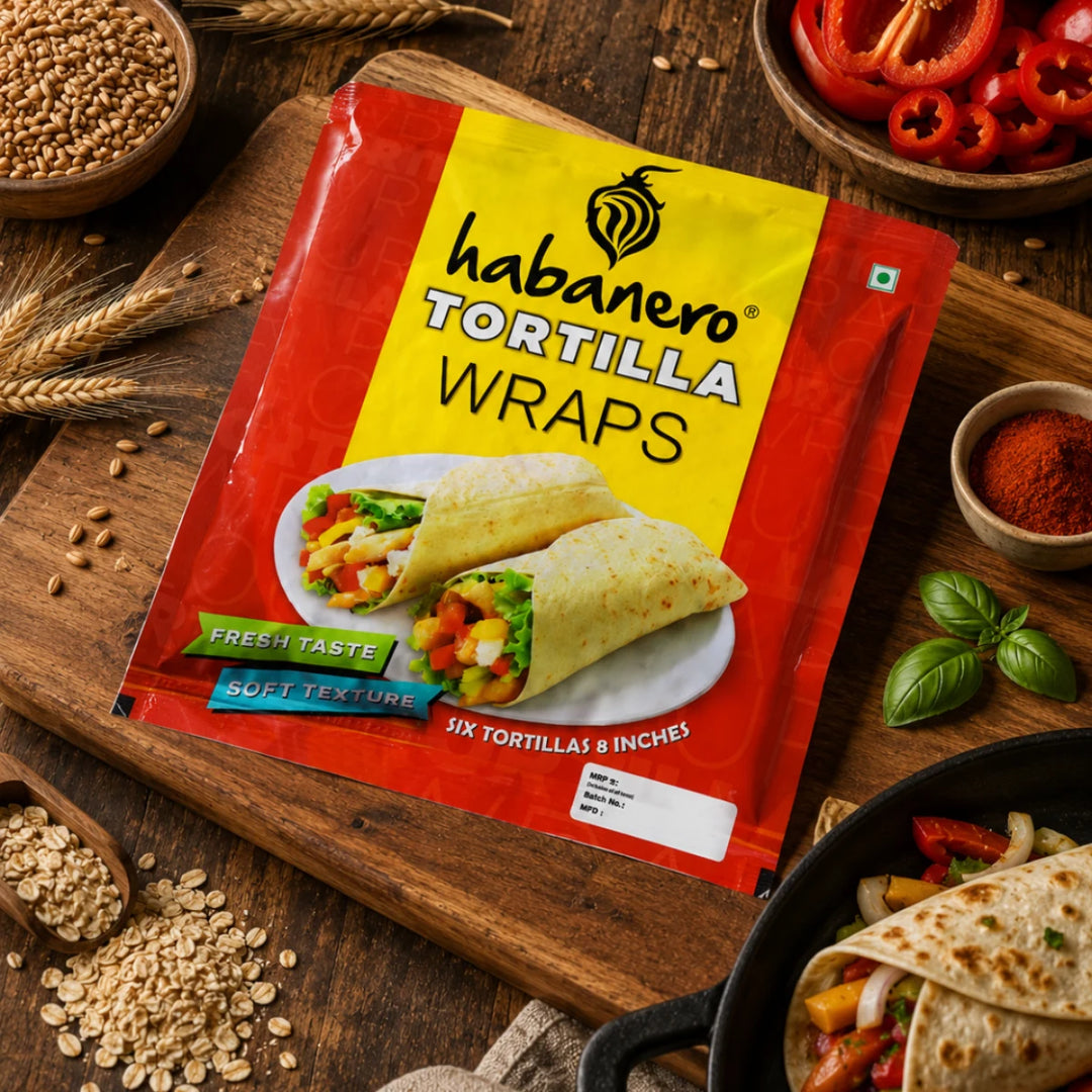 Flour Tortilla Wraps | 6 Tortillas | 8 Inches | 330g