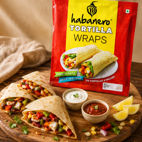 Flour Tortilla Wraps | 6 Tortillas | 8 Inches | 330g
