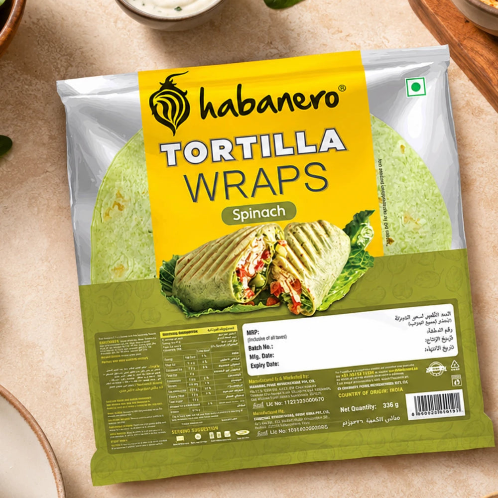 Spinach Tortilla Wrap | 336g