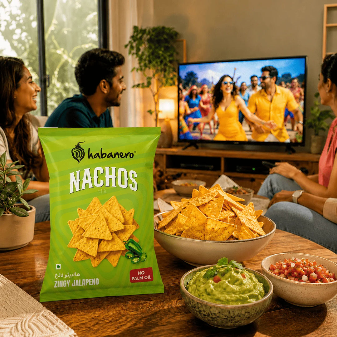 Habanero Zingy Jalapeño Nachos | Crunchy Corn Chips with Spicy Jalapeño Flavour | 70g
