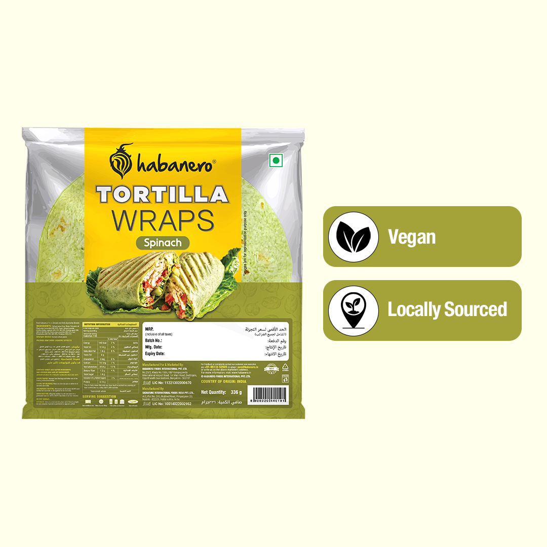 Spinach Tortilla Wrap | 336g