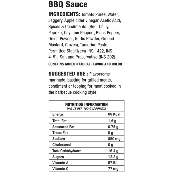 Hot Sauce+ BBQ Sauce + Chilli Garlic Sauce (665G)