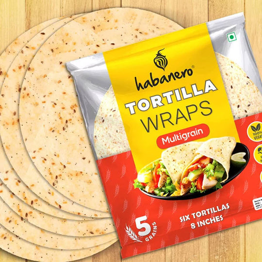 Multigrain Tortilla Wraps 8 Inches
