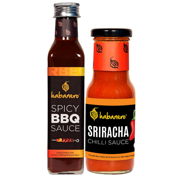Spicy BBQ Sauce & Sriracha Sauce l 465G